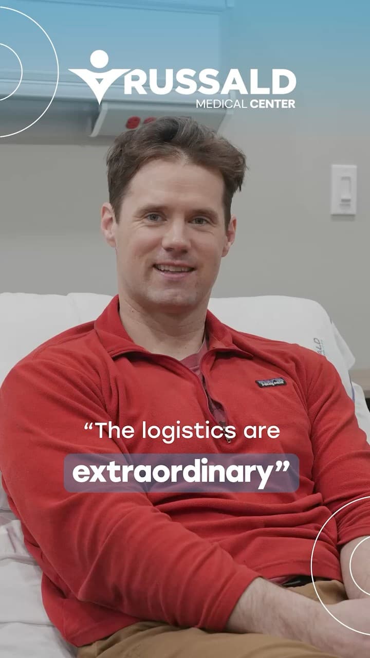 The logistics are extraordinary — patient testimonial video thumbnail
