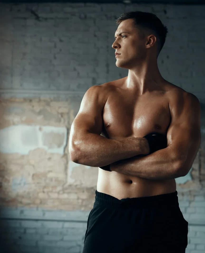 Confident man — male enhancement program at Russald Medical