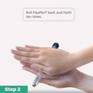 FlexPen Insulin Pen Quick Guide Step2