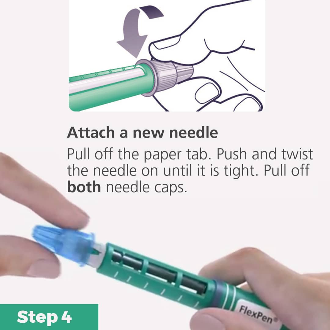FlexPen Insulin Pen Quick Guide Step 4