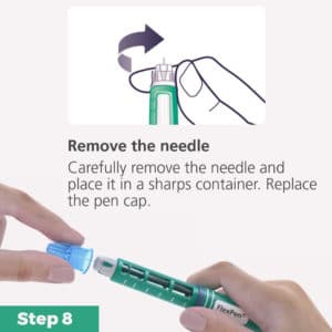 FlexPen Insulin Pen Quick Guide Step8